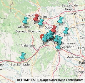 Mappa Via della Rampa, 36051 Creazzo VI, Italia (9.93222)
