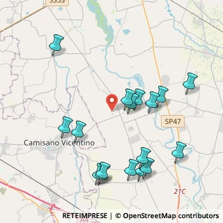 Mappa Via Marostegana, 35016 Piazzola sul Brenta PD, Italia (4.48529)