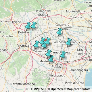 Mappa Via Marostegana, 35016 Piazzola sul Brenta PD, Italia (10.87538)