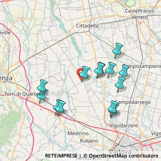 Mappa Via Marostegana, 35016 Piazzola sul Brenta PD, Italia (7.46846)