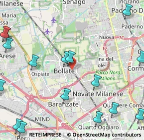 Mappa Bollate Centro, 20021 Bollate MI, Italia (3.245)