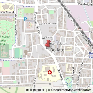 Mappa Via Camillo Benso Conte di Cavour, 8, 20016 Bollate, Milano (Lombardia)