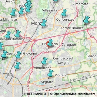 Mappa Via Volturno 80 Fiori, 20861 Brugherio MB, Italia (6.611)