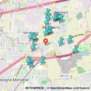 Mappa Via Volturno 80 Fiori, 20861 Brugherio MB, Italia (0.944)