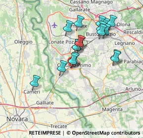 Mappa Via Ragazzi del, 20022 Castano Primo MI, Italia (6.69167)