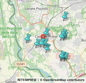 Mappa Via Ragazzi del, 20022 Castano Primo MI, Italia (3.10692)