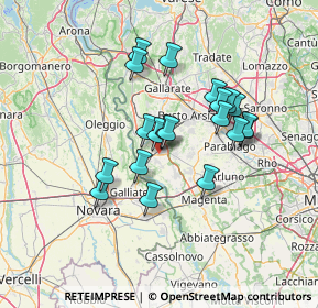 Mappa Via Ragazzi del, 20022 Castano Primo MI, Italia (11.3365)