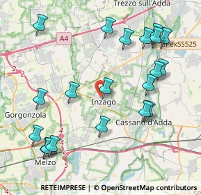 Mappa Via Facheris, 20065 Inzago MI, Italia (4.6735)