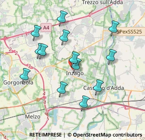 Mappa Via Facheris, 20065 Inzago MI, Italia (3.65)