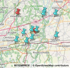 Mappa Via Facheris, 20065 Inzago MI, Italia (6.97636)