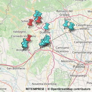 Mappa Via Bassano, 36100 Vicenza VI, Italia (13.7405)