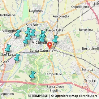Mappa Via Bassano, 36100 Vicenza VI, Italia (2.07167)