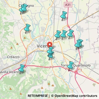 Mappa Via Bassano, 36100 Vicenza VI, Italia (4.51692)