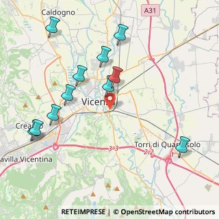 Mappa Via Bassano, 36100 Vicenza VI, Italia (4.49182)