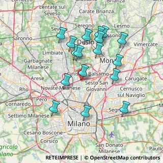 Mappa Via Don Giovanni Minzoni, 20091 Bresso MI, Italia (7.22471)