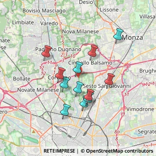 Mappa Via Don Giovanni Minzoni, 20091 Bresso MI, Italia (3.1175)