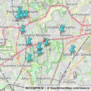 Mappa Via Don Giovanni Minzoni, 20091 Bresso MI, Italia (2.2625)