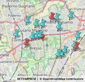 Mappa Via Don Giovanni Minzoni, 20091 Bresso MI, Italia (1.95889)