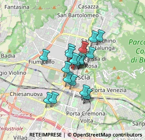 Mappa Vicolo Medici, 25122 Brescia BS, Italia (1.0995)