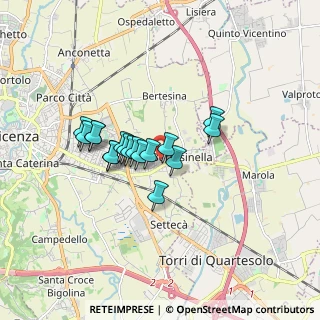 Mappa Via Cesare Piovene, 36100 Vicenza VI, Italia (1.23765)