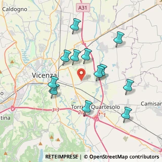 Mappa Via Cesare Piovene, 36100 Vicenza VI, Italia (3.49917)