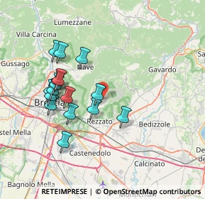 Mappa Piazza A. Moro e Martiri della Libertà, 25082 Botticino BS, Italia (7.00625)