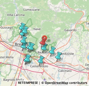 Mappa Piazza A. Moro e Martiri della Libertà, 25082 Botticino BS, Italia (7.17857)