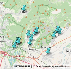 Mappa Piazza A. Moro e Martiri della Libertà, 25082 Botticino BS, Italia (3.75667)