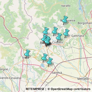 Mappa Via Isonzo, 13894 Gaglianico BI, Italia (8.58615)