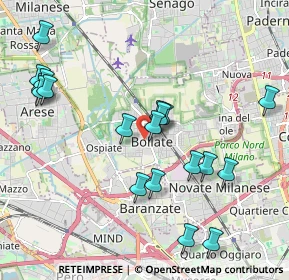 Mappa Via Madonna Speranza, 20021 Bollate MI, Italia (2.204)