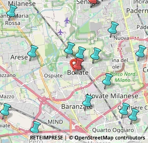 Mappa Via Madonna Speranza, 20021 Bollate MI, Italia (2.90474)