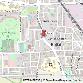 Mappa Via Camillo Benso Cavour, 7, 20021 Bollate, Milano (Lombardia)