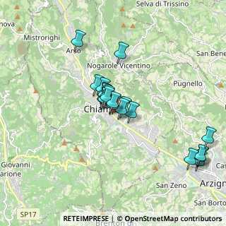 Mappa Via XXV Aprile, 36072 Chiampo VI, Italia (1.475)