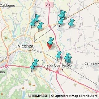 Mappa Via Marco da Montegallo, 36100 Vicenza VI, Italia (4.09692)