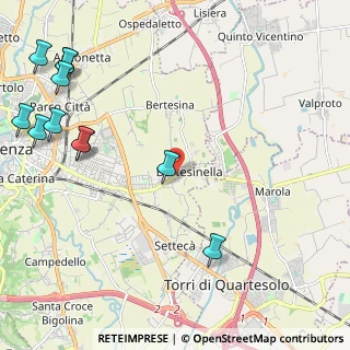 Mappa Via Marco da Montegallo, 36100 Vicenza VI, Italia (3.01636)