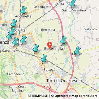 Mappa Via Marco da Montegallo, 36100 Vicenza VI, Italia (2.87333)