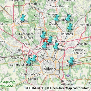 Mappa Via Bruno Buozzi, 20032 Cormano MI, Italia (7.95417)