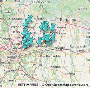 Mappa SPexSS11, 20065 Inzago MI, Italia (9.91222)