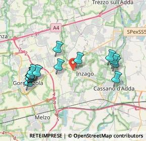 Mappa SPexSS11, 20065 Inzago MI, Italia (3.97143)