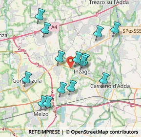 Mappa SPexSS11, 20065 Inzago MI, Italia (3.69429)