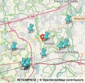 Mappa SPexSS11, 20065 Inzago MI, Italia (4.56917)