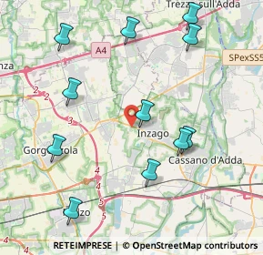 Mappa SPexSS11, 20065 Inzago MI, Italia (4.51364)