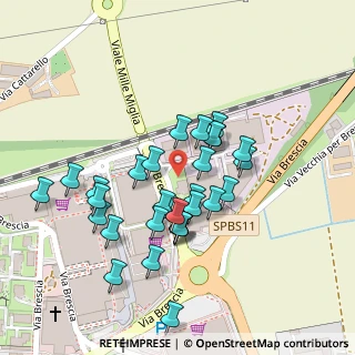 Mappa Zona Commerciale Nord, 25032 Chiari BS, Italia (0.11)