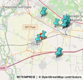 Mappa Zona Commerciale Nord, 25032 Chiari BS, Italia (4.1225)