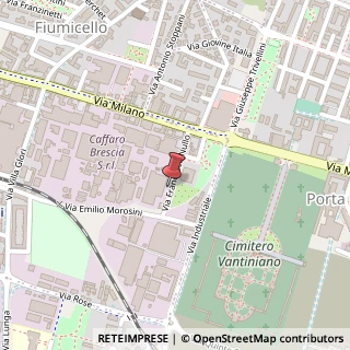Mappa Via Francesco Nullo, 12, 25126 Brescia, Brescia (Lombardia)