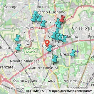 Mappa Via Paolo VI, 20032 Cormano MI, Italia (1.8805)