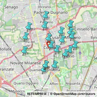 Mappa Via Paolo VI, 20032 Cormano MI, Italia (1.782)