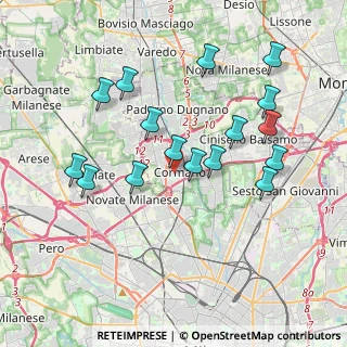 Mappa Via Paolo VI, 20032 Cormano MI, Italia (3.7625)