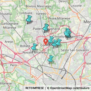Mappa Via Paolo VI, 20032 Cormano MI, Italia (3.195)
