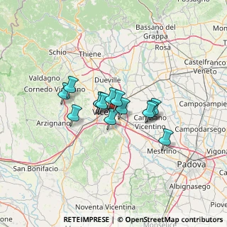 Mappa Via Francesco Molon, 36100 Vicenza VI, Italia (8.52143)